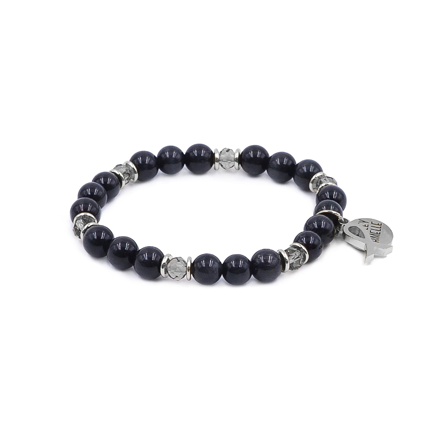 Awareness Collection - Silver Black Bracelet