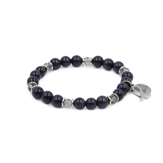 Awareness Collection - Silver Black Bracelet