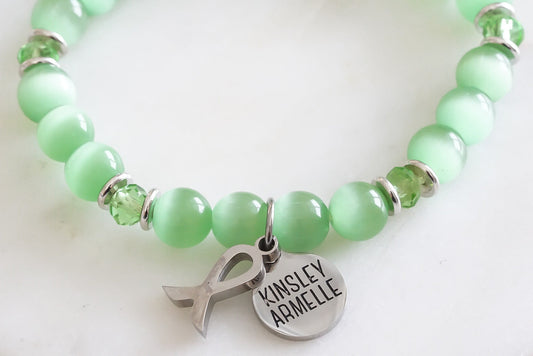 Awareness Collection - Silver Green Bracelet