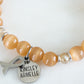 Awareness Collection - Silver Orange Bracelet