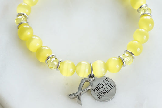Awareness Collection - Silver Yellow Bracelet