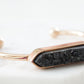 Bangle Collection - Rose Gold Raven Quartz Bracelet