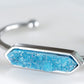 Bangle Collection - Silver Azure Quartz Bracelet
