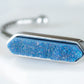 Bangle Collection - Silver Denim Quartz Bracelet