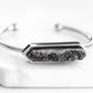 Bangle Collection - Silver Raven Quartz Bracelet (Unique)