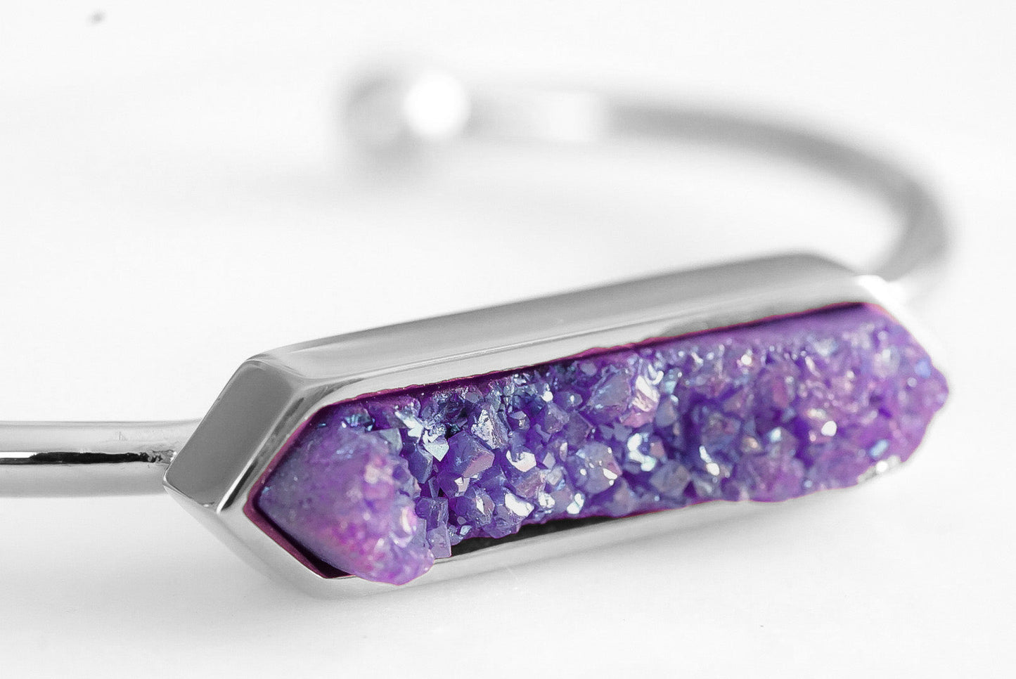 Bangle Collection - Silver Royal Quartz Bracelet (Unique)