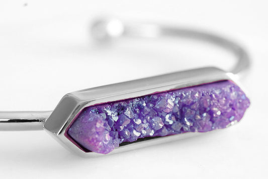 Bangle Collection - Silver Royal Quartz Bracelet (Unique)