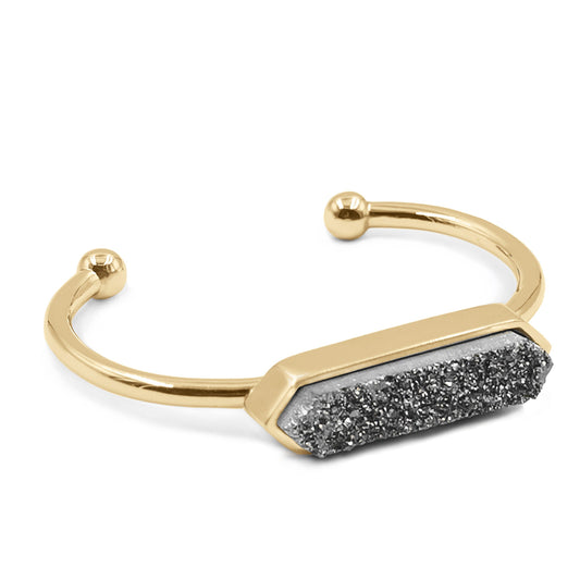 Bangle Collection - Stormy Quartz Bracelet