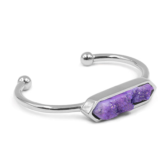 Bangle Collection - Silver Royal Quartz Bracelet (Unique)
