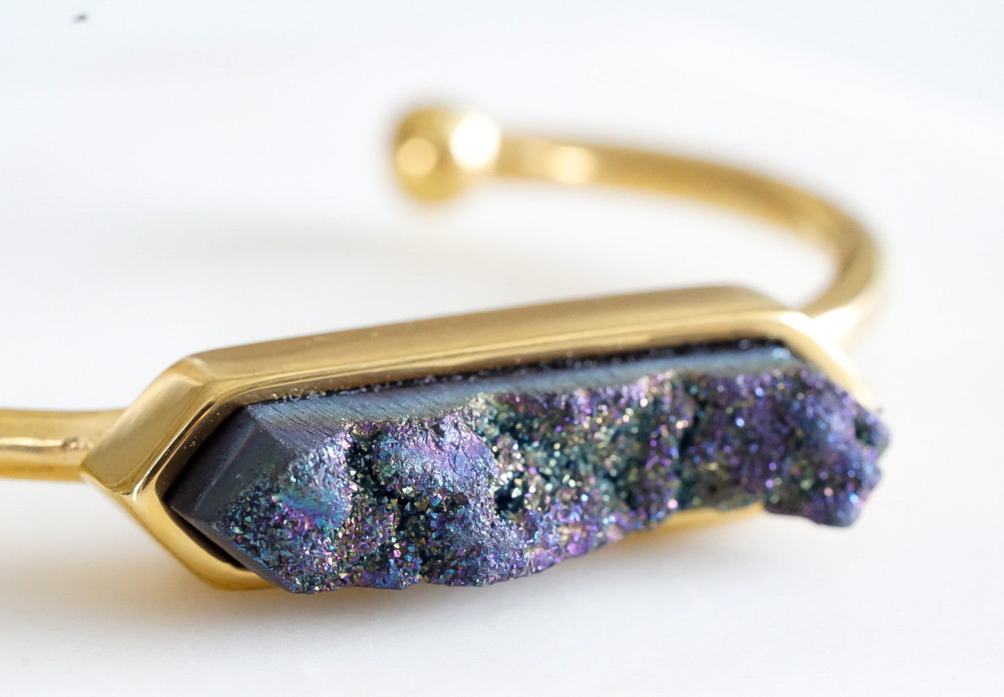 Bangle Collection - Elara Cosmic Quartz Bracelet (Unique)
