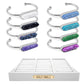 Bangle Collection - Silver Quartz Collectors Set
