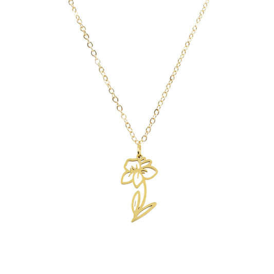 Birth Flower Collection - Daffodil Necklace (March)