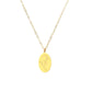 Birth Flower Collection - Snowdrop Oval Necklace (January)