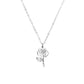 Birth Flower Collection - Silver Rose Necklace (June)