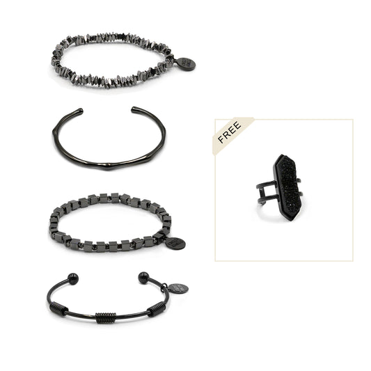Black Genesis Jewelry Set