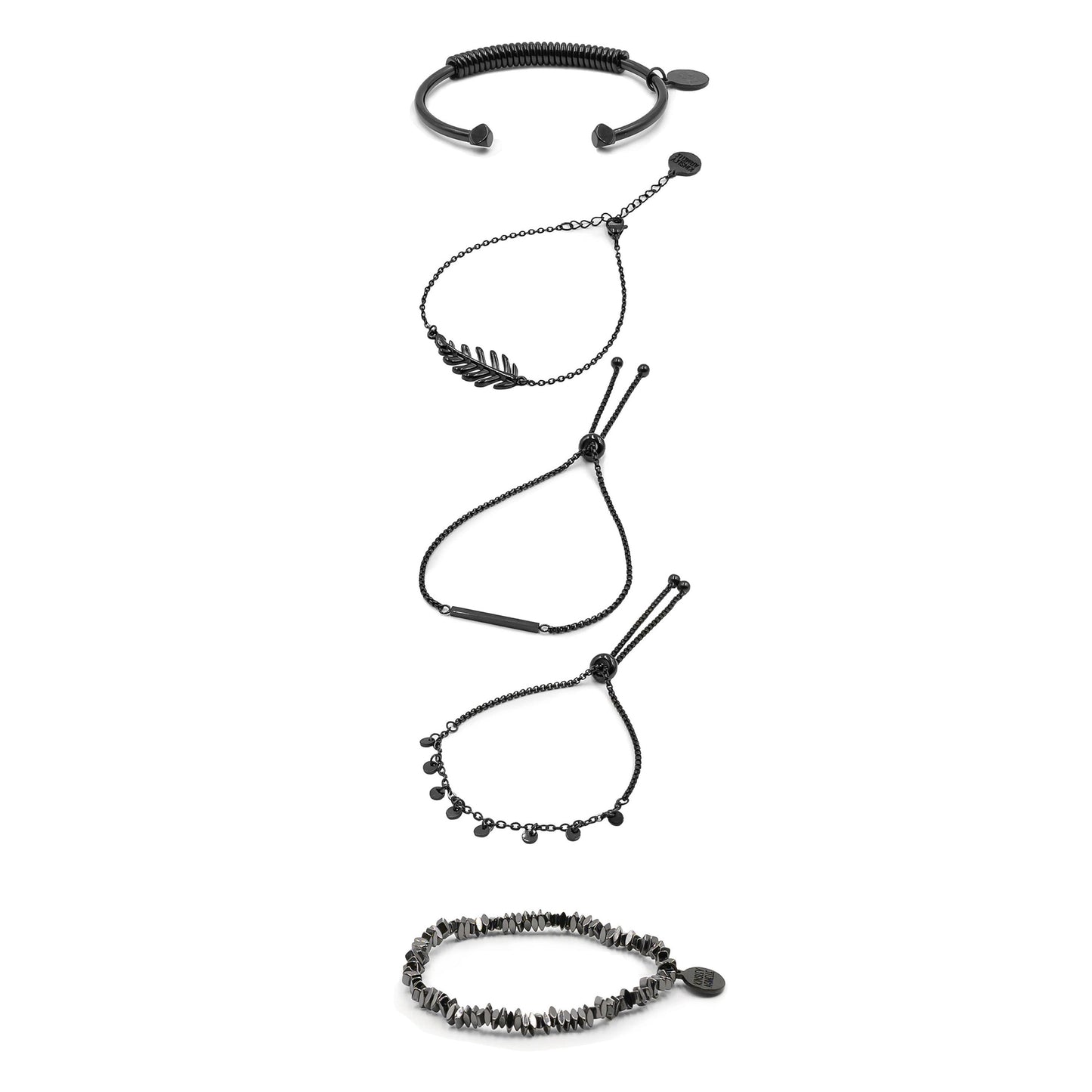 Black Sloane Bracelet Stack