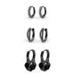 Black Thalia Earrings Set