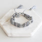 Bondi Collection - Silver Cinder Bracelet