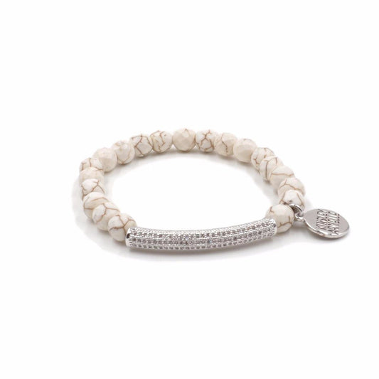 Glitz Collection - Silver Khaki Bracelet