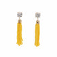 Tassel Collection - Canary Beaded Earrings
