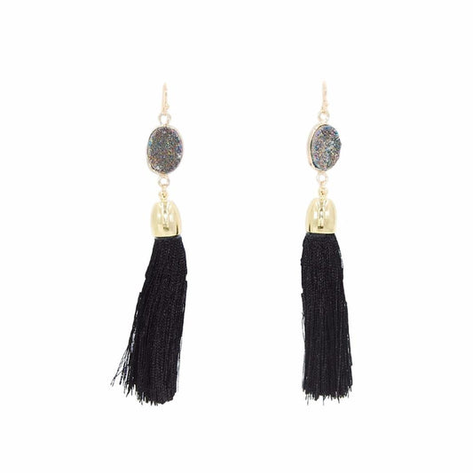 Fringe Collection - Raven Drop Earrings