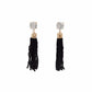 Tassel Collection - Raven Beaded Earrings