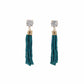 Tassel Collection - Jade Beaded Earrings