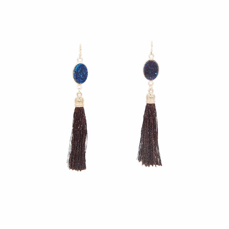 Fringe Collection - Aztec Drop Earrings