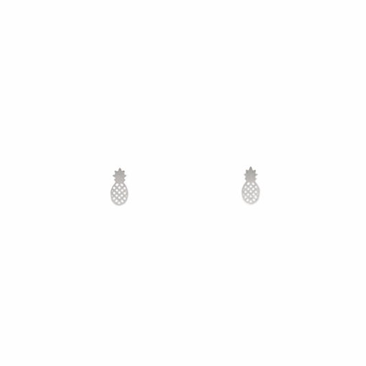 Pineapple Collection - Silver Stud Earrings