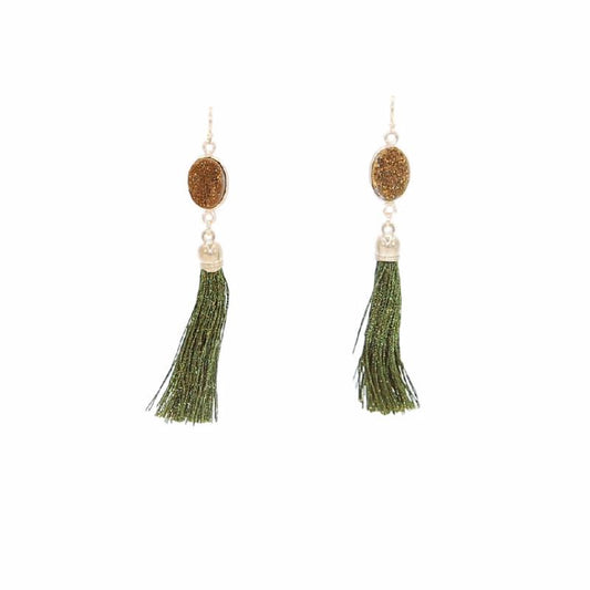 Fringe Collection - Moss Drop Earrings