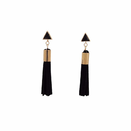 Tassel Collection - Raven Drop Earrings