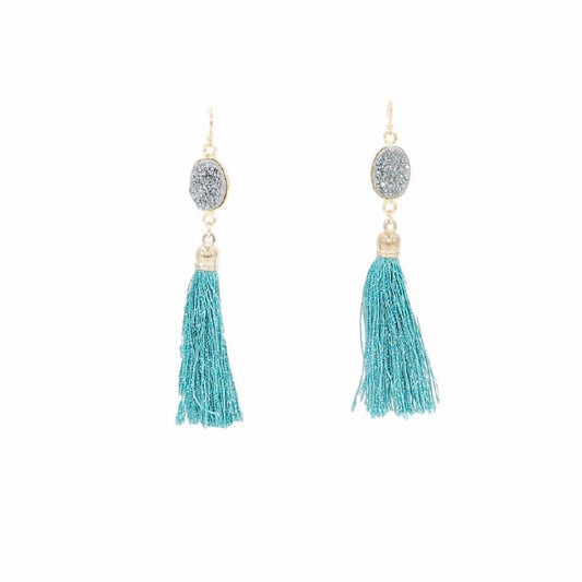 Fringe Collection - Azure Drop Earrings