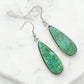 Druzy Collection - Silver Jade Quartz Drop Earrings (Unique)