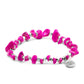 Farrah Collection - Silver Fuchsia Bracelet