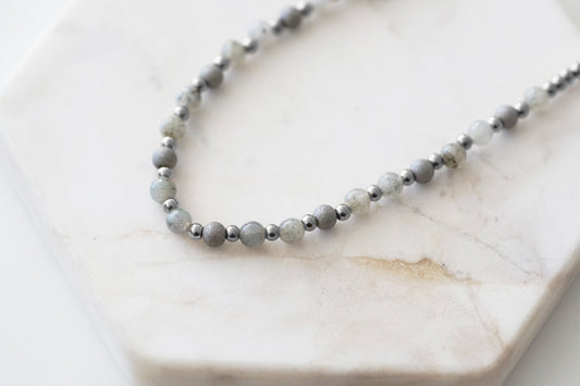 Farrah Collection - Silver Haze Necklace