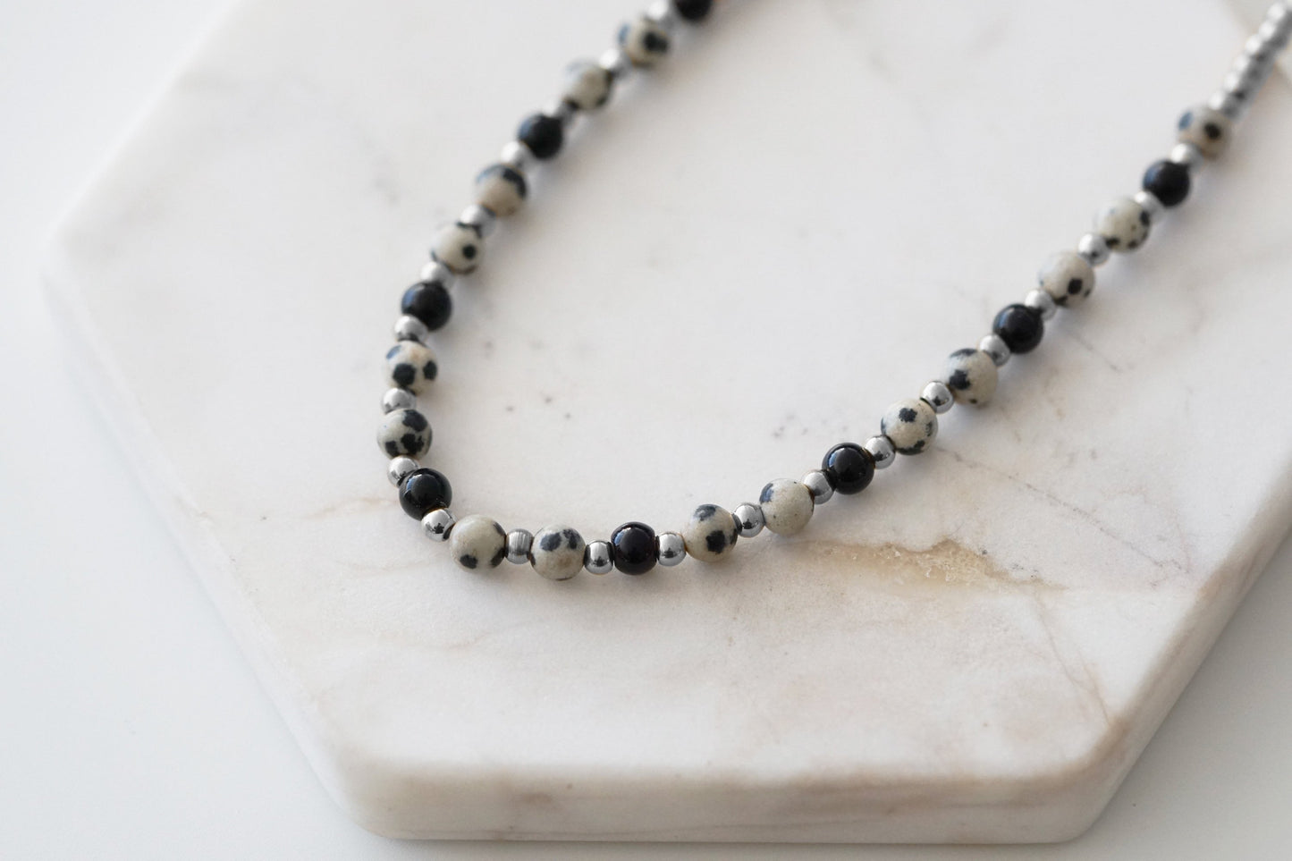 Farrah Collection - Silver Speckle Necklace