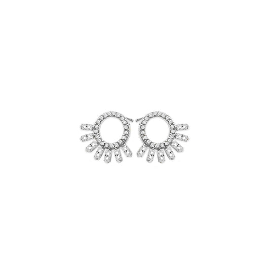 Finley Collection - Silver Pearl Earrings