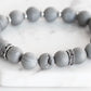 Geode Collection - Silver Slate Bracelet