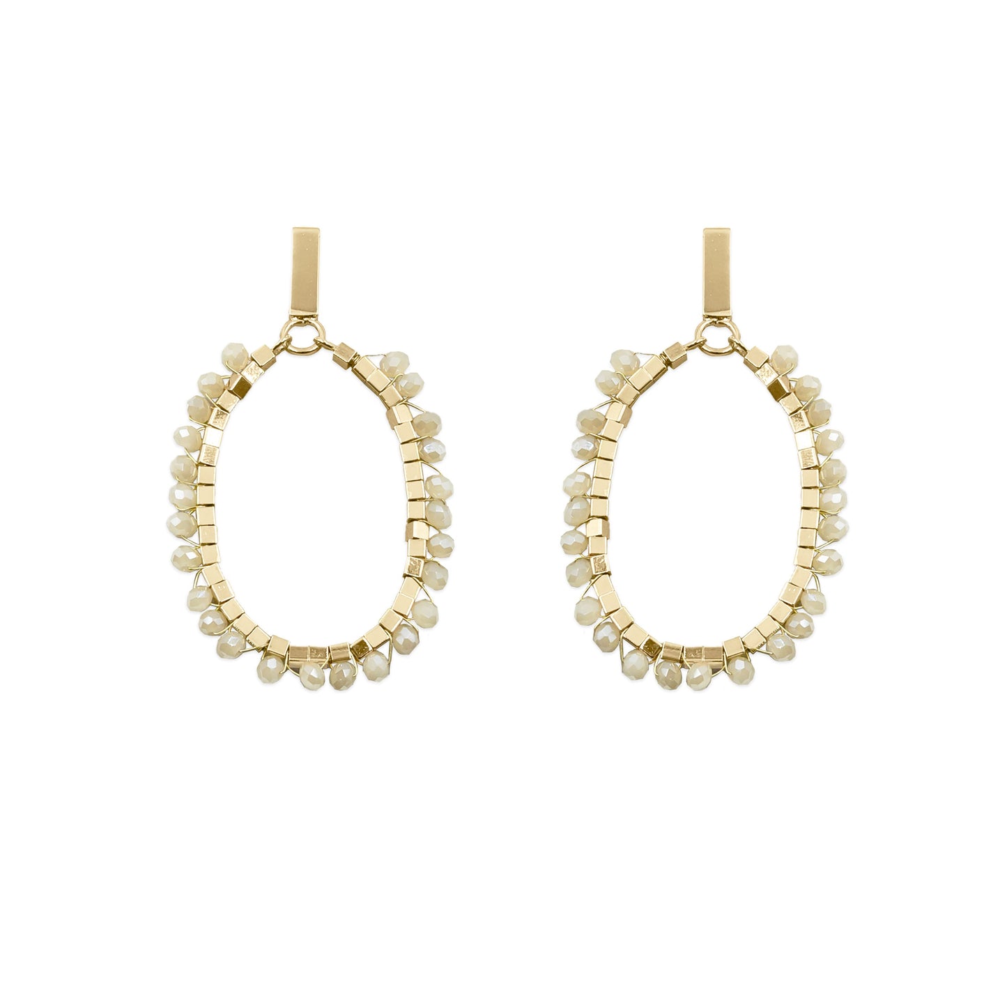 Glam Collection - Khaki Earrings