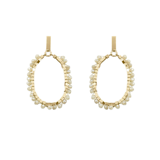 Glam Collection - Khaki Earrings