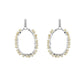 Glam Collection - Silver Khaki Earrings