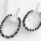 Glam Collection - Silver Raven Earrings