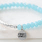 Glory Collection - Silver Baby Blue Bracelet