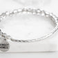 Glory Collection - Silver Crystal Glass Bracelet