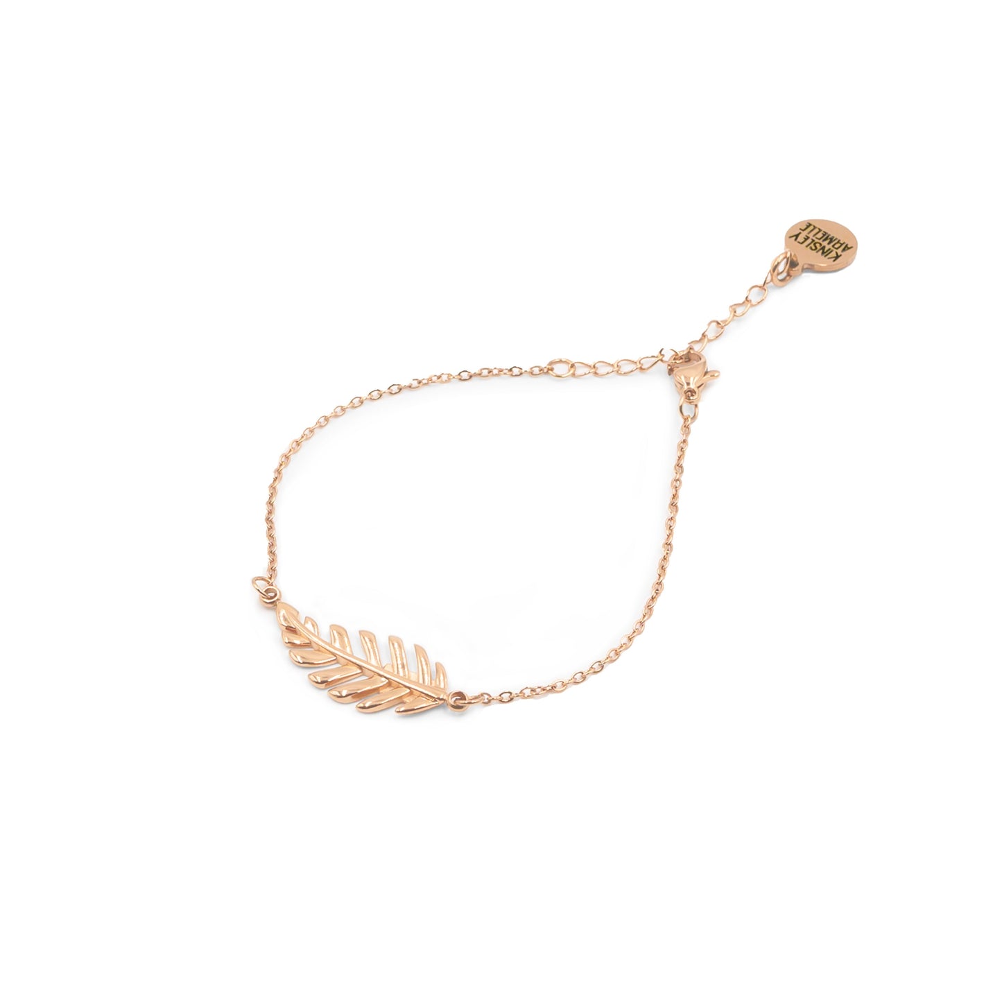 Goddess Collection - Rose Gold Laurel Leaf Clasp Bracelet