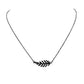 Goddess Collection - Black Laurel Leaf Necklace