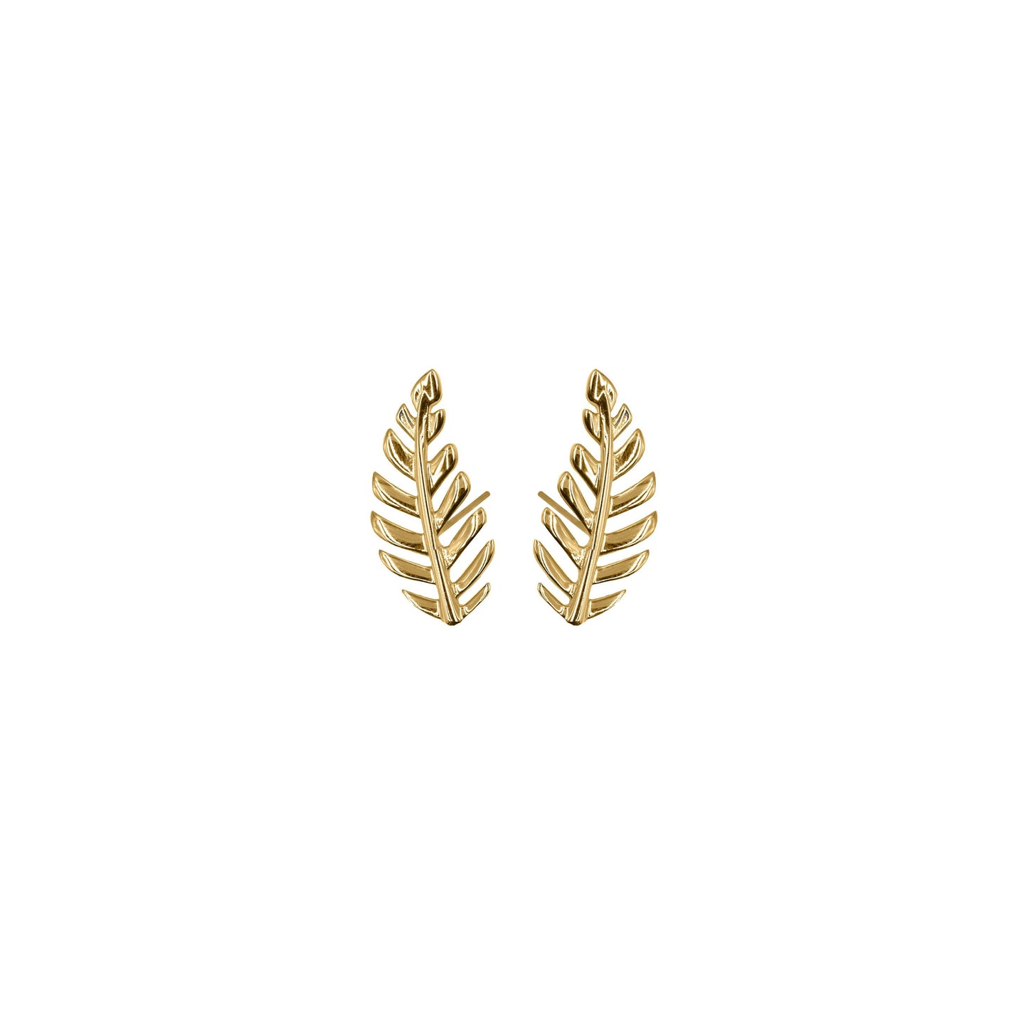 Goddess Collection - Dainty Laurel Leaf Stud Earrings