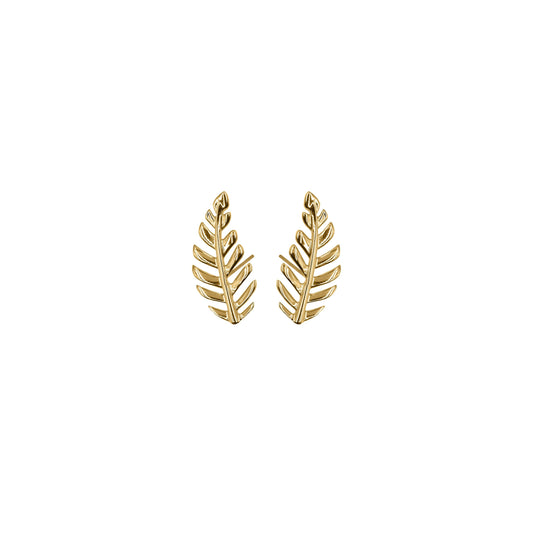Goddess Collection - Dainty Laurel Leaf Stud Earrings