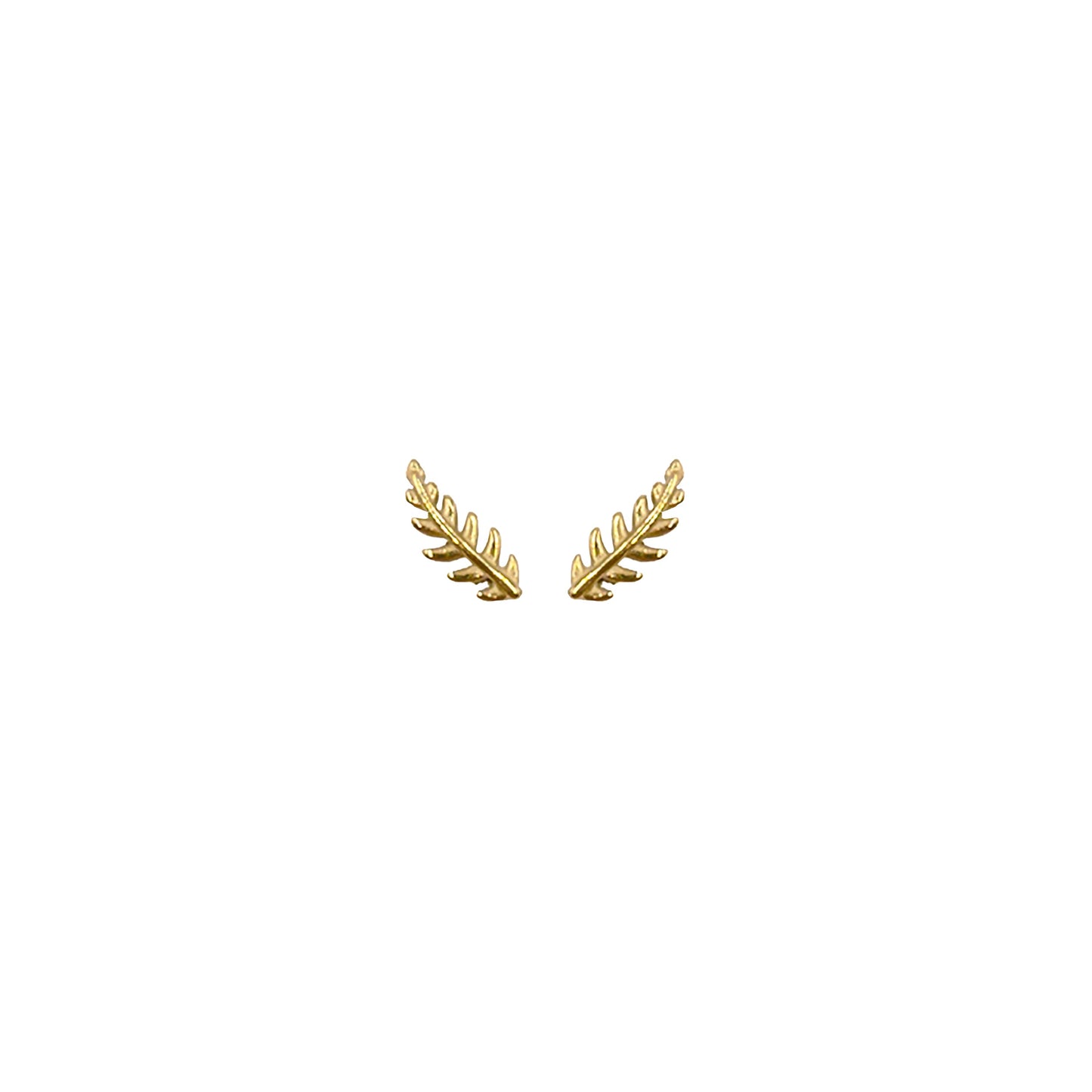 Goddess Collection - Petite Laurel Leaf Stud Earrings