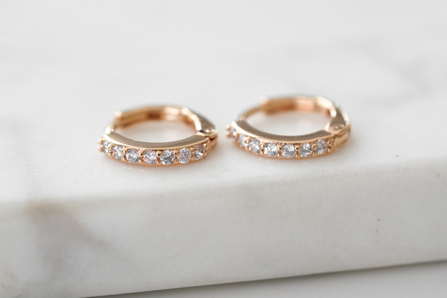 Goddess Collection - Rose Gold Andy Earrings